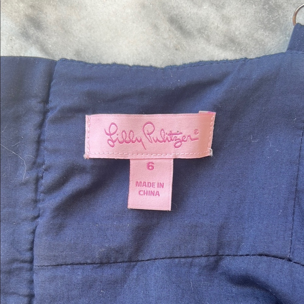 Lilly Pulitzer Deep Blue Karina Lace Dress | 6 - Picture 4 of 5